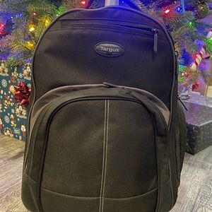 Targus Black and Dark Gray Backpack